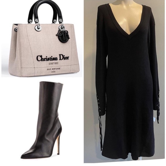 Dresses & Skirts - Black sweater dress